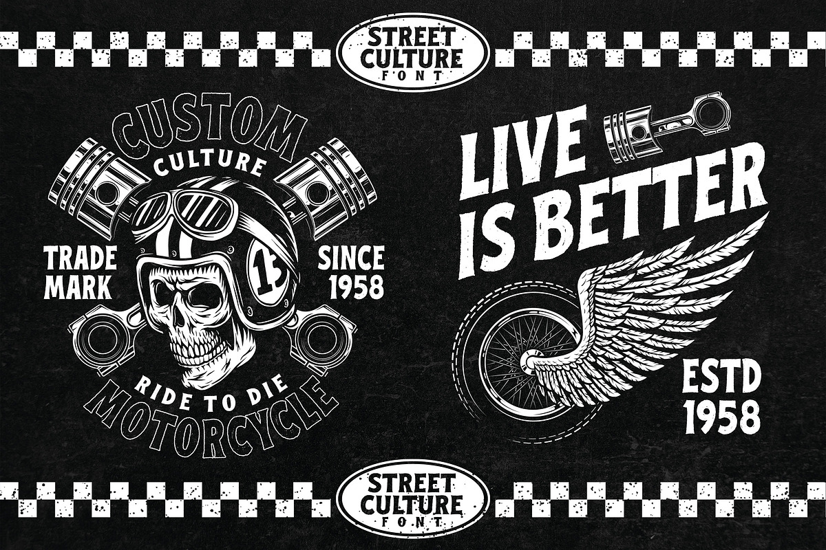 Street Culture a Rustic Serif Font, a Sans Serif Font by Blankids Studio (Photo 4 of 7)