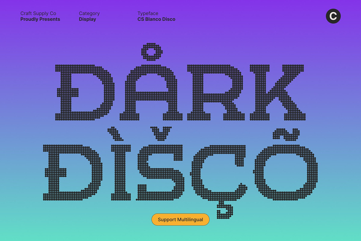 CS Blanco Disco, a Slab Serif Font by Craft Supply Co. (Photo 7 of 8)