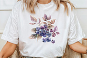 Watercolor Blueberries Clipart, an Illustration by Libby Wishes (Thumbnail 4 of 11)