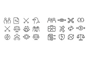 Icons representing various concepts, an Object Illustration by ZinetroN