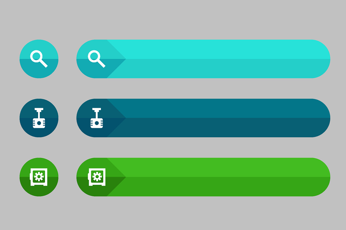 Vector donate and buying buttons set, a Templates & Theme by julia_musdotter (Photo 2 of 8)