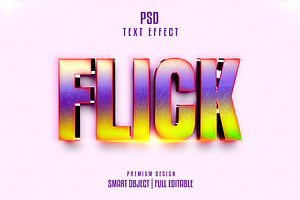 Flick Text Effect