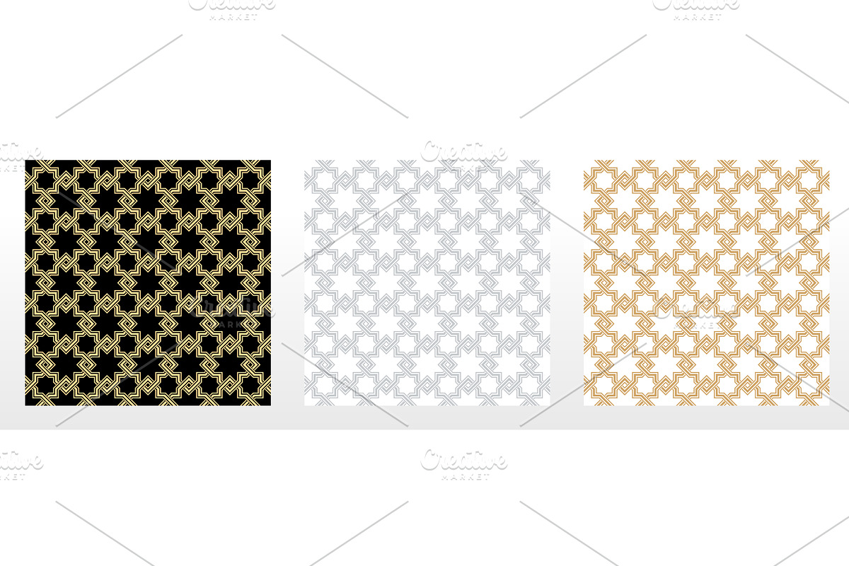 Set of abstract geometry patterns in, a Pattern Graphic by RODINA (Photo 1 of 3)