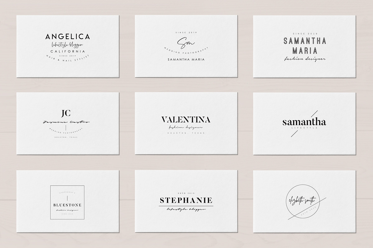 50 Trending Minimal Logo Bundle V01, a Branding & Logo Template by XpertgraphicD (Photo 11 of 15)