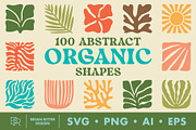 100 Abstract Organic Shapes, an Object Graphic by Brian Ritter Design (Thumbnail 1 of 6)
