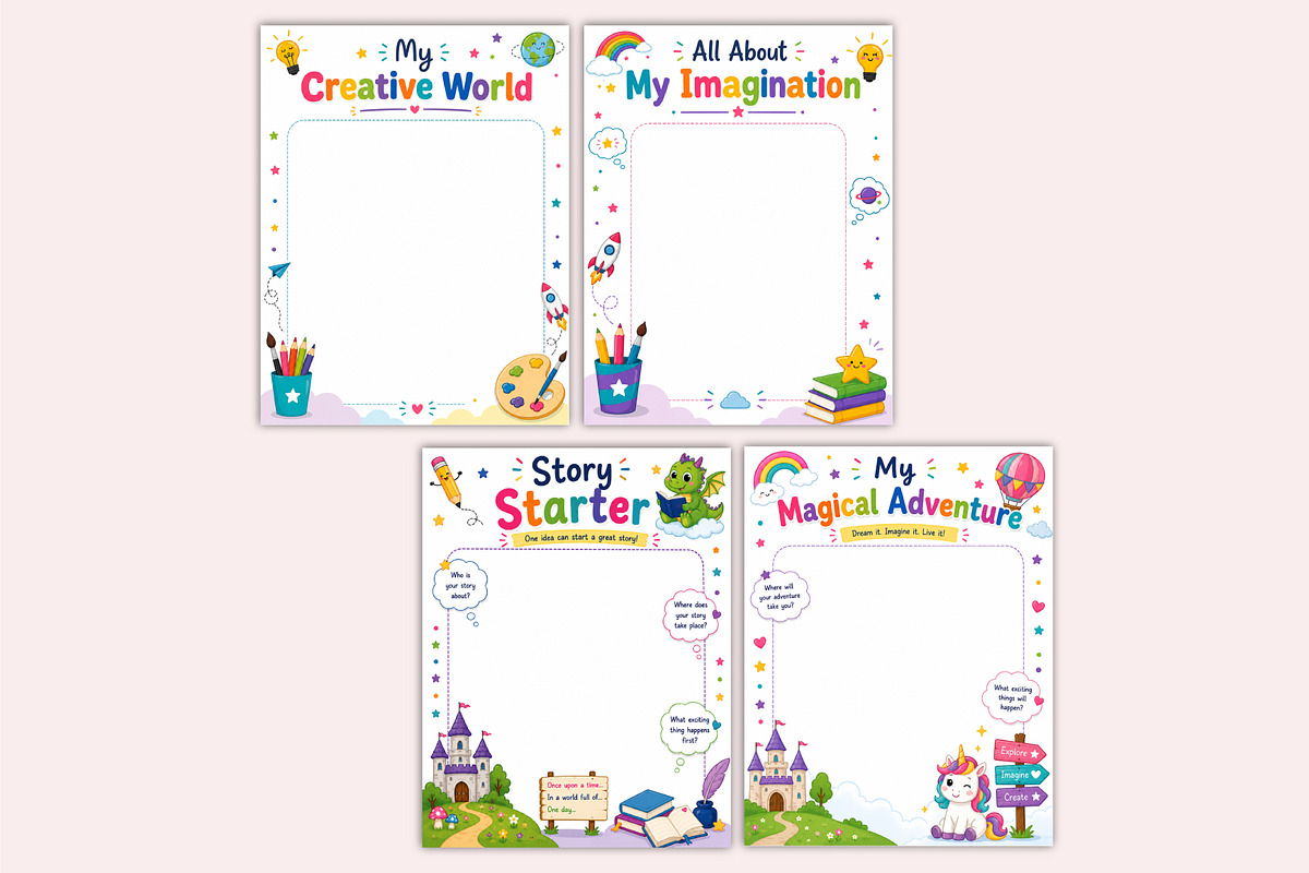 2027 Kids Creativity Journal, a Stationery Template by Shumaya (Photo 5 of 6)