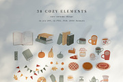 Autumn friends: cozy & cute clip art, an Animal Illustration by Cute Atelier (Thumbnail 2 of 12)