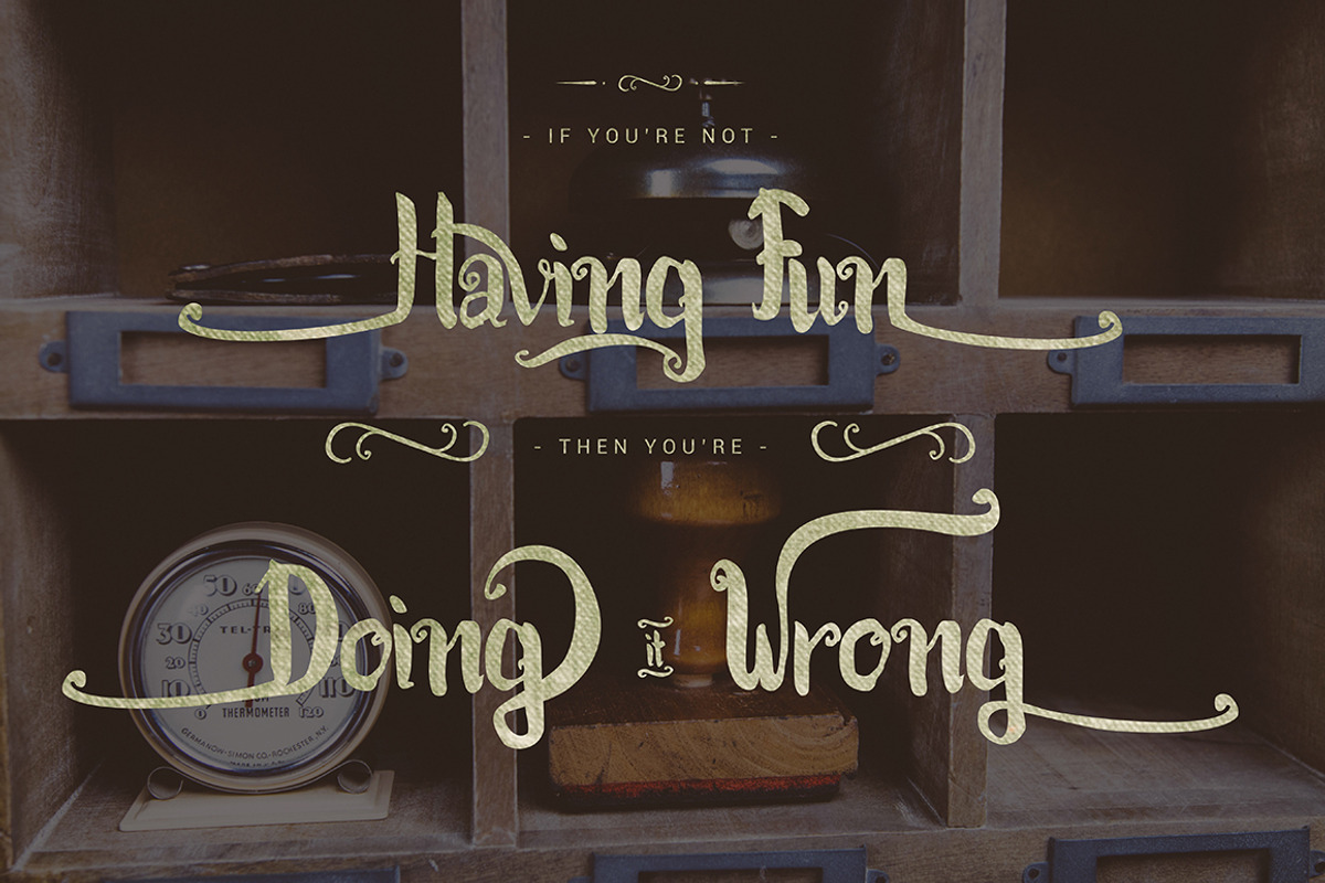 Kracktone Typeface, a Script Font by Thirtypath Studio (Photo 2 of 5)