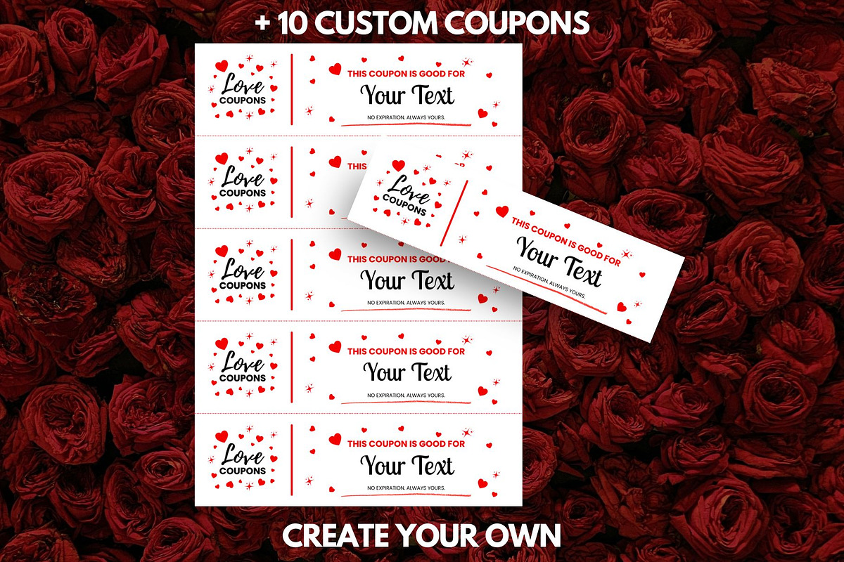 Love Coupons Book Printable Canva, a Print Template by GraphiCarola (Photo 8 of 8)