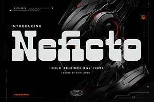Technology Slab Serif Font - Neficto, a Slab Serif Font by Font Liner