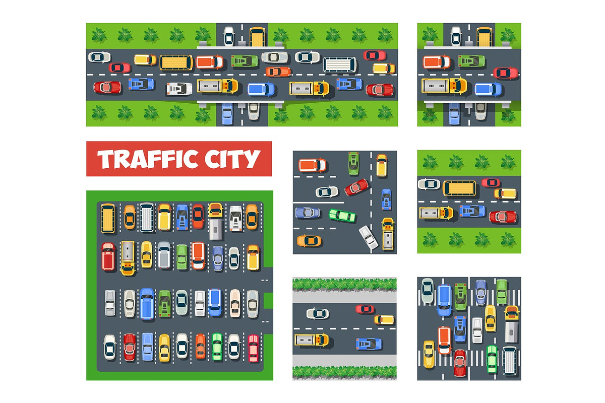Traffic Transportation set, a Transportation Illustration by AlexZeL (Photo 1 of 3)