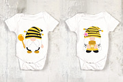Gnomes Honey Bee Flat Clipart, an Animal Illustration by Noey smiley (Thumbnail 6 of 7)