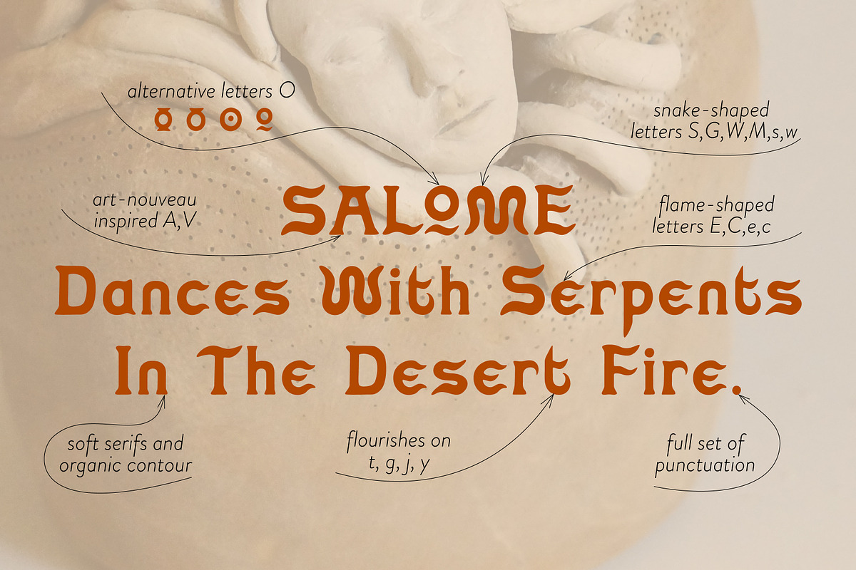 Salome Nomadic Handwritten Logo Font, a Serif Font by Struvictory.art (Photo 4 of 9)