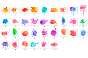 88 Watercolor elements PNG, a Templates & Theme by Ksusha shop (Thumbnail 6 of 7)