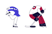 Competitive Sport Players Pack, an Illustration by Lucky Shop (Thumbnail 5 of 12)