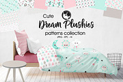 DREAM PLUSHIES Pattern collection, a Pattern Graphic by PrettyPatterns (Thumbnail 1 of 5)