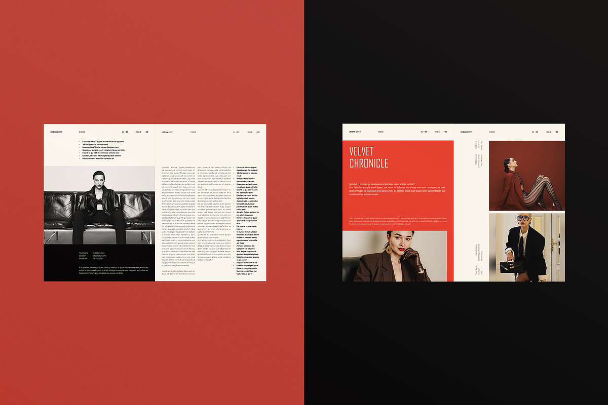 Modern Magazine Layout Template, a Magazine Template by ArtisanaAura (Photo 16 of 23)