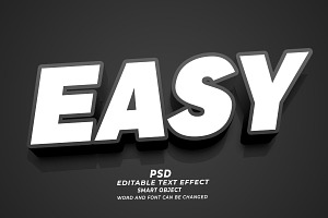 Easy 3d PSD Editable Text Effect