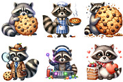Funny Raccoon PNG Bundle Sublimation, an Illustration by DreamArtGraphic (Thumbnail 3 of 5)