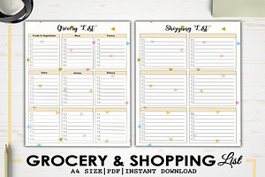 Grocery & Shopping List