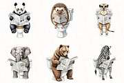 Quirky Animals Sublimation Clipart, an Illustration by OK Design (Thumbnail 3 of 5)