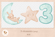Pokraky_Bunny & Moon, an Illustration by Pokraky (Thumbnail 5 of 5)