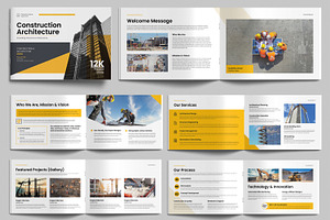 Architecture Construction Brochure, a Brochure Template by MightyDesign