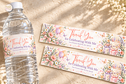 Birthday Water Bottle Label Canva, a Marketing Template by KennedyStudio (Thumbnail 1 of 6)
