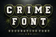 Crime Font – Shield Badge Display, a Slab Serif Font by Limited.studio (Thumbnail 1 of 4)