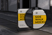 Sidewalk Sign Stand Mockup, an Advertising Mockup by Artlogs x Modaldesain (Thumbnail 2 of 4)