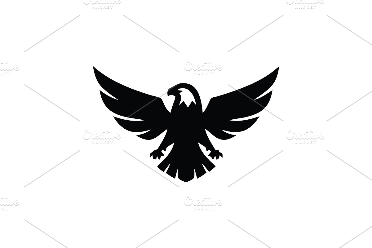 Black Eagle Silhouette Logo, a Branding & Logo Template by Vectorium Studio (Photo 1 of 2)