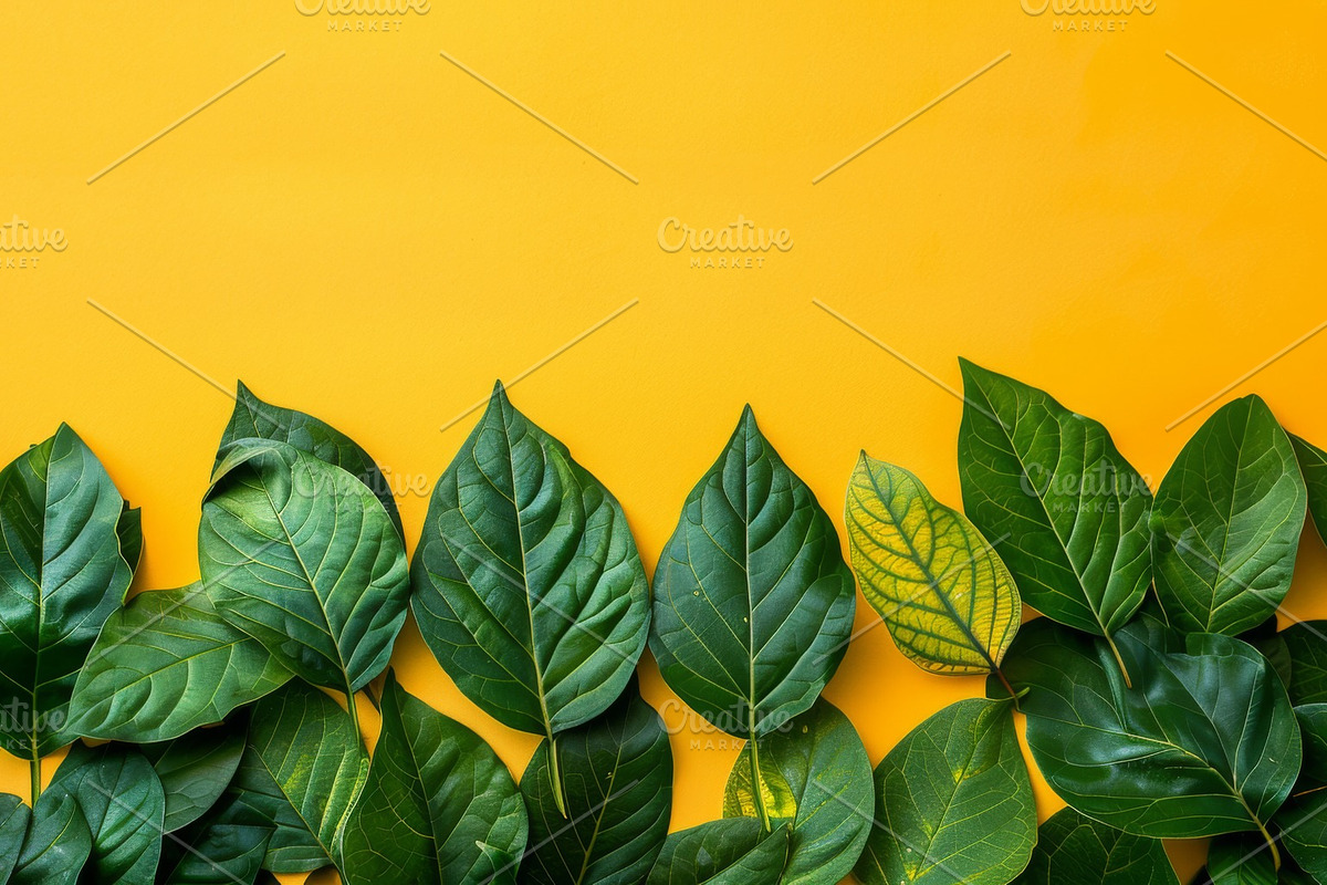 99 Frames of green leaves, a Nature Photo by Handmadefont (Photo 22 of 100)