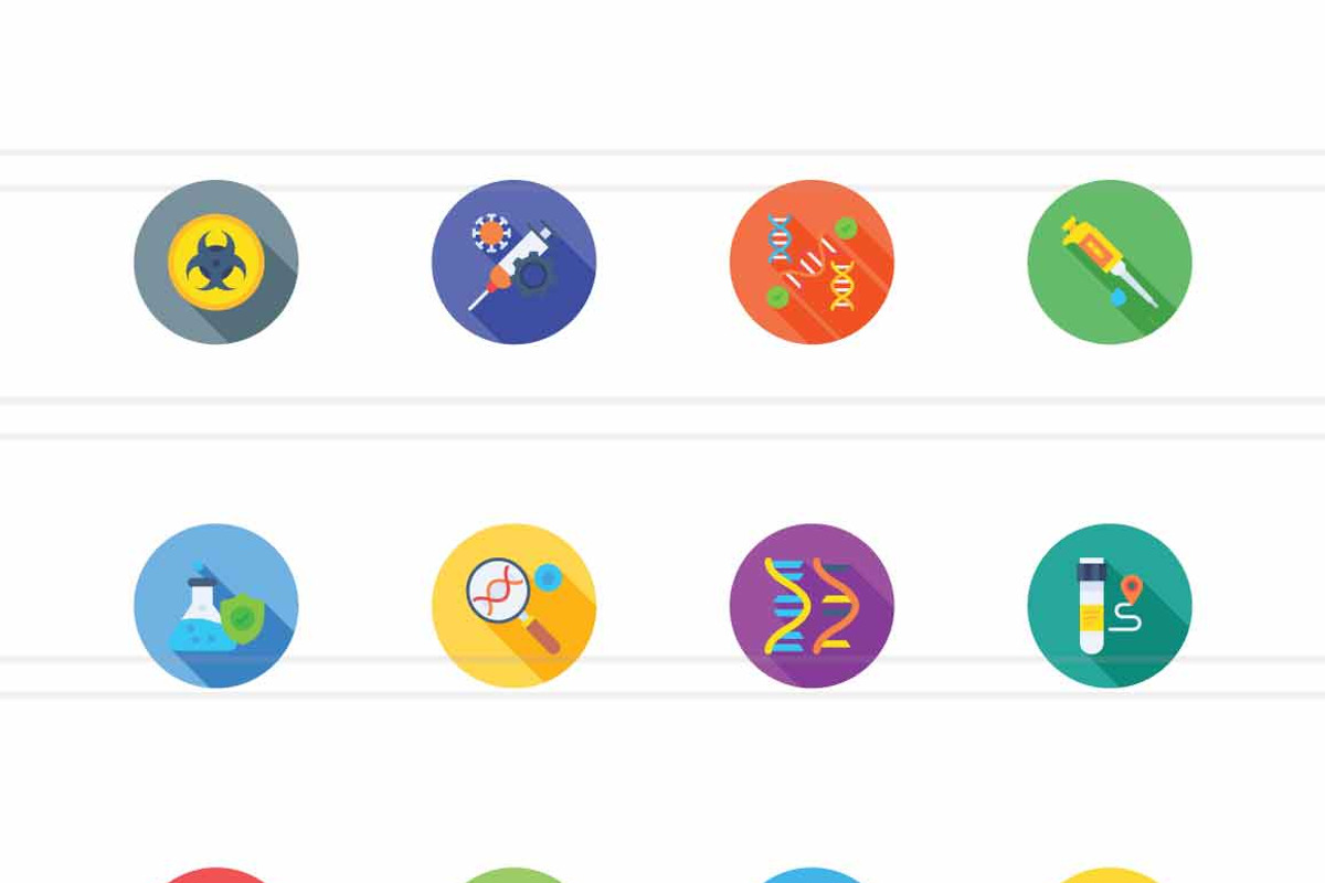 25 Biotechnology Icons, a Solid Icon by IconBunny (Photo 2 of 2)