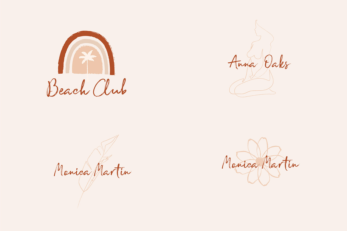 16 Feminine Logo Templates, a Branding & Logo Template by ParadiseStore (Photo 2 of 7)