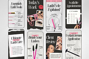 Lash Tech Instagram Templates, a Social Media Template by ZenSocialDesigns (Thumbnail 4 of 9)