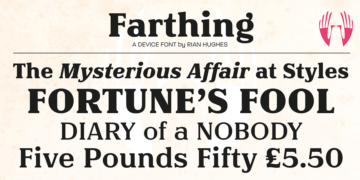 Farthing, a Serif Font by Device (Photo 2 of 7)