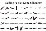 Folding Pocket Knife Silhouette, a Graphic by hafijul (Thumbnail 1 of 12)