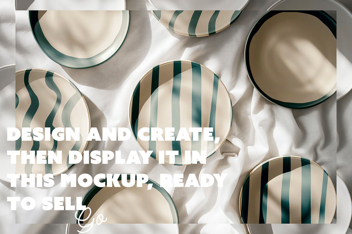 Ceramic Plate Mockup Set With Shadow, a Product Mockup by McLittle Stock (Photo 5 of 5)