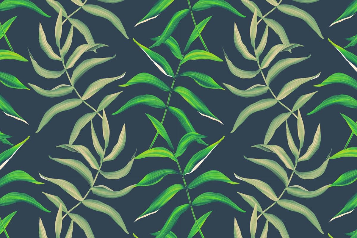 Palm leaves seamless pattern, a Pattern Graphic by Luxury Fashion Prints