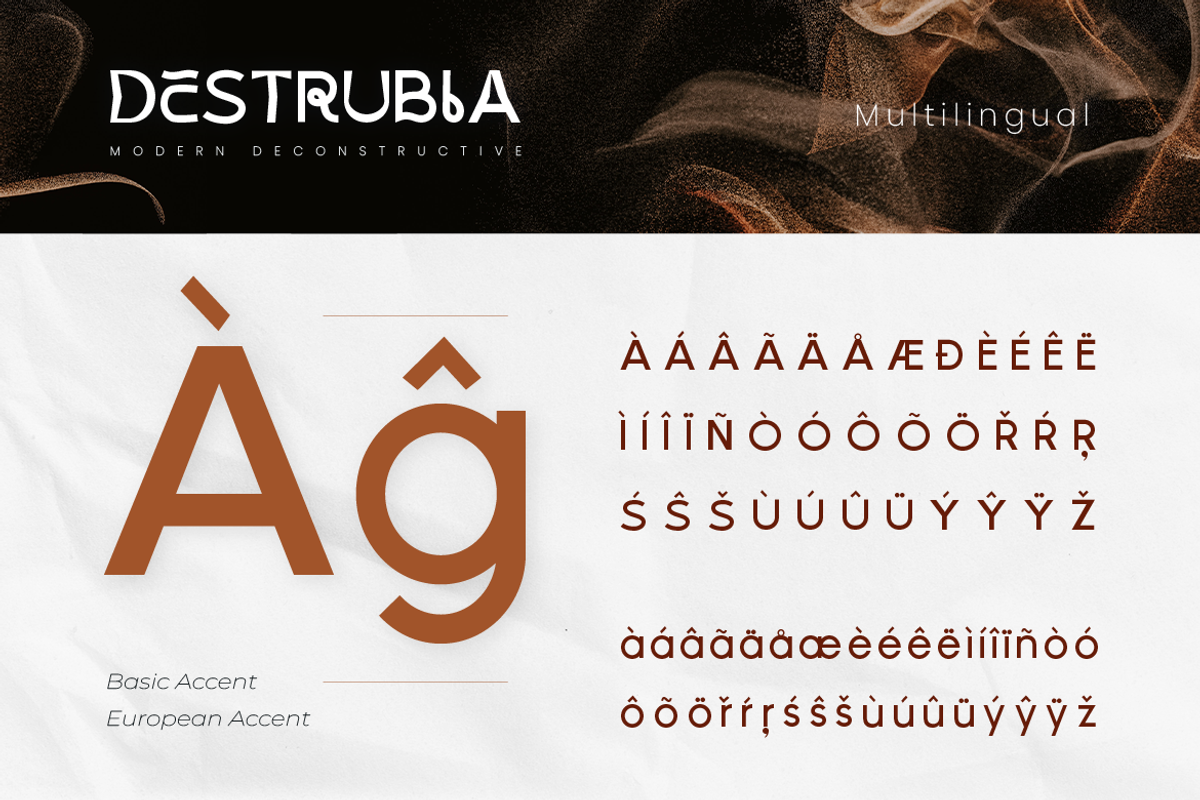 Destrubia, a Sans Serif Font by kerismaker (Photo 10 of 12)