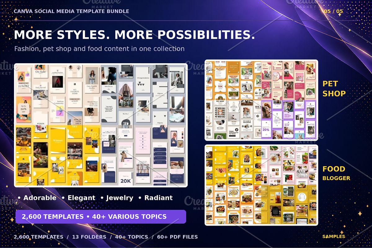 2600 Canva Social Media Templates, a Social Media Template by Ink Gallery (Photo 5 of 7)