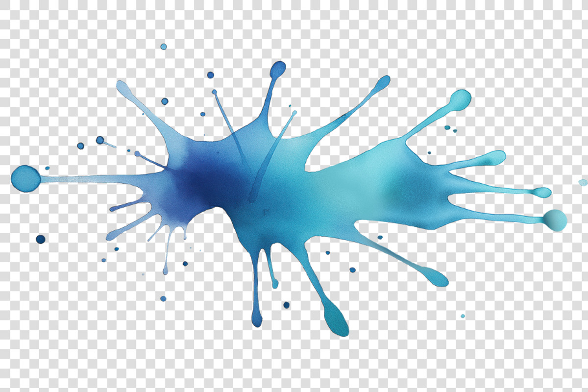 Isolated Watercolor Blots, a Decorative Illustration by BazziBa♥ (Photo 4 of 9)