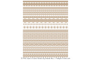 Champagne Lace Clipart Borders, an Illustration by Amanda Ilkov (Thumbnail 4 of 5)
