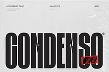 Condenso - Condensed Font