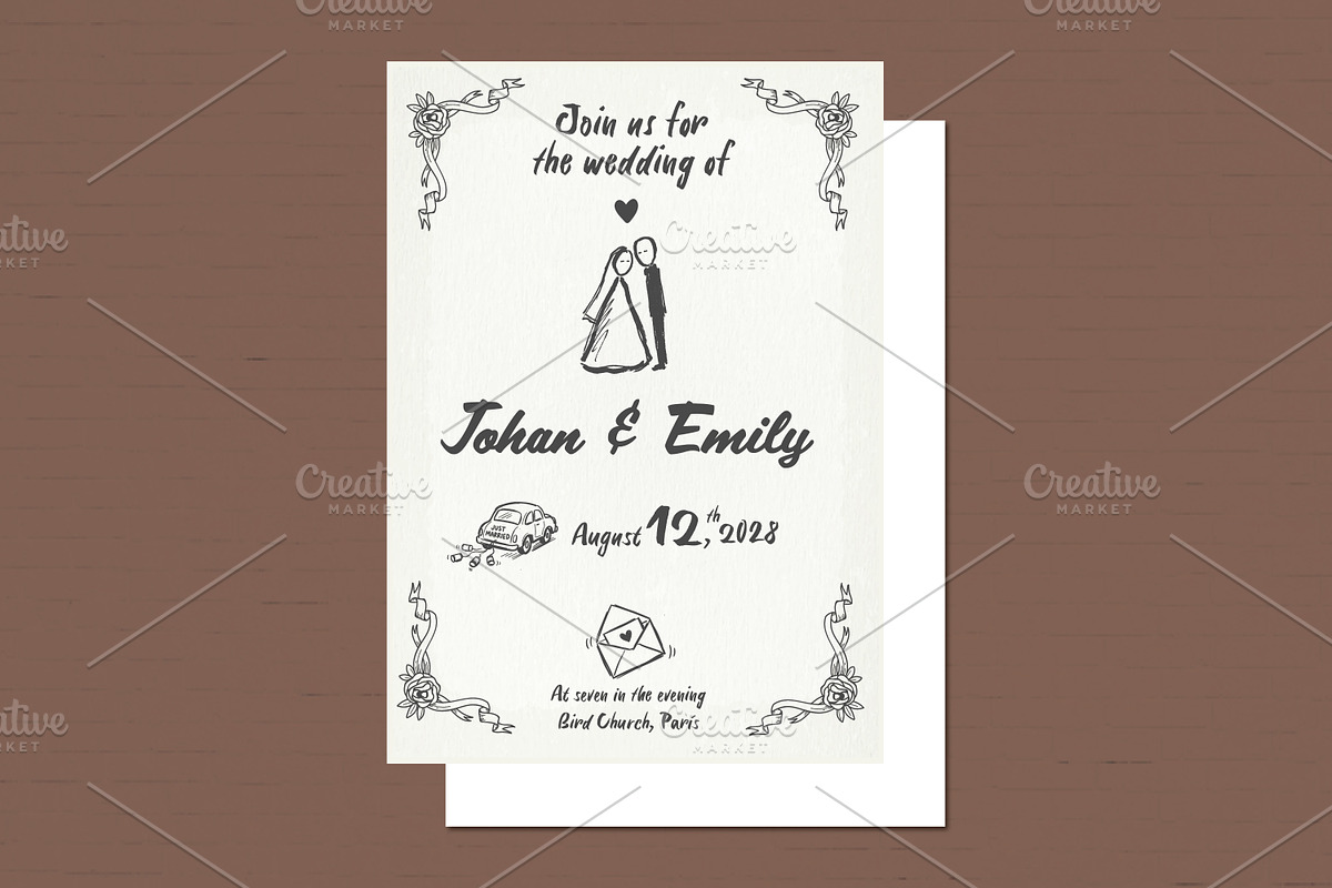 Funny Wedding Doodles Clipart, a Decorative Illustration by Guavanaboy (Photo 3 of 3)