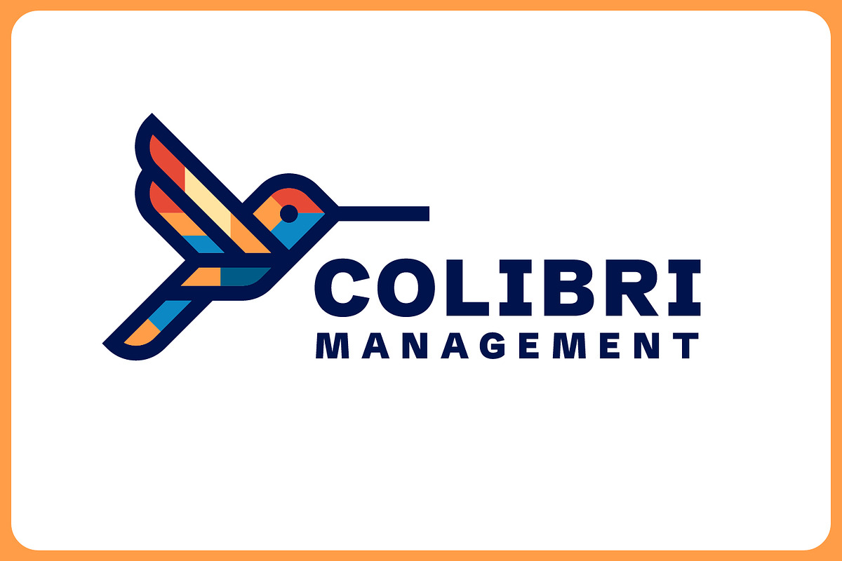 Geometric Outline Colibri Bird Logo, a Branding & Logo Template by Suhandi (Photo 2 of 8)