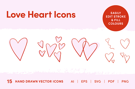 Love Hearts Icons