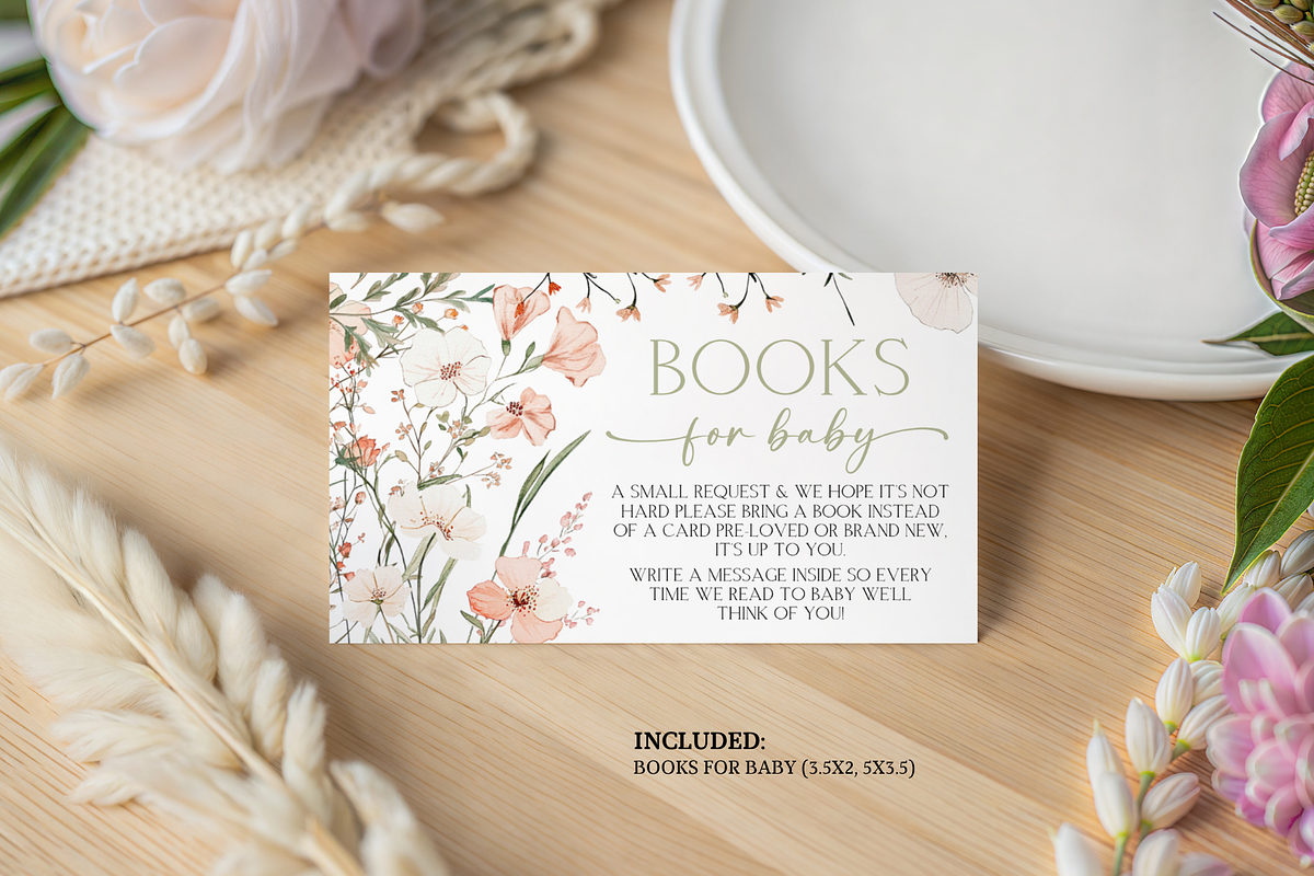 A Little Wildflower Baby Shower, an Invitation Template by Digital_Mind (Photo 4 of 4)