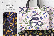 Snake Illustration & pattern bundle, an Animal Illustration by Red Ink (Thumbnail 5 of 9)