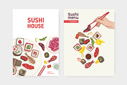 Sushi, hand drawn bundle, a Food Illustration by Good Studio (Thumbnail 15 of 32)
